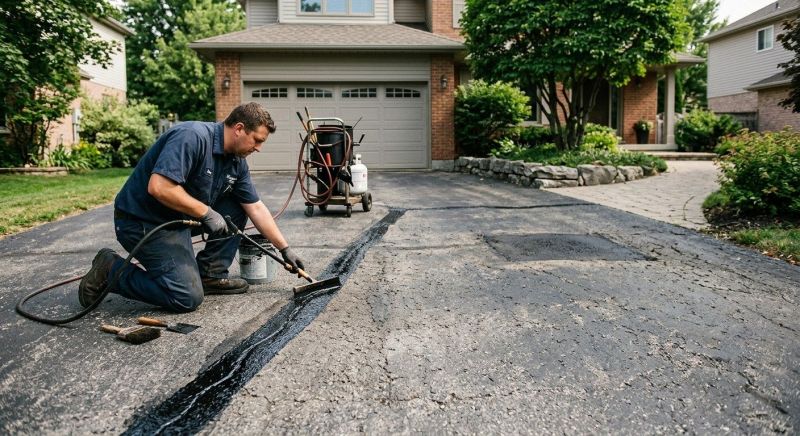 Blacktop Driveway Repair in Little Rock, AR