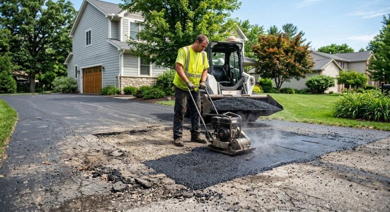 Driveway Blacktop Repair in Little Rock, AR